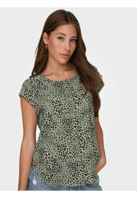 ONLY ONLVIC AOP  - Camiseta estampada - seagrass