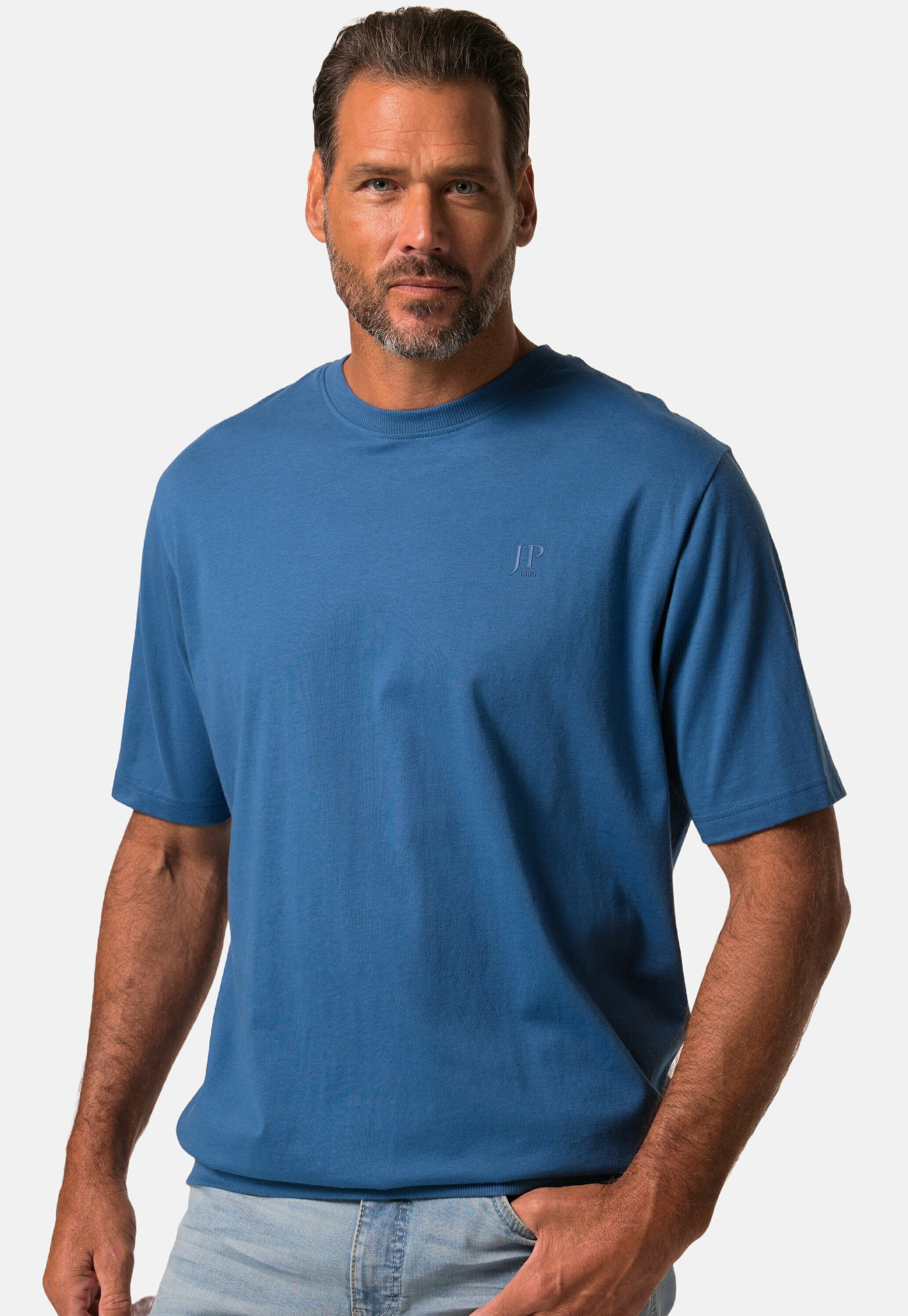 JP 1880 T-Shirt Uomo Scollo A V – Basic In Cotone, Taglie Forti Fino A 8XL – Certificato Öko-Tex - 3