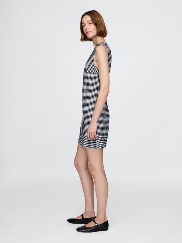 GAP X DOEN CHECK SHIFT DRESS - Denim dress2