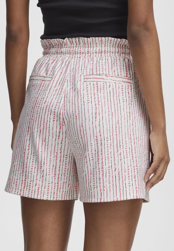 IHKate - Shorts - cloud dancer multi stripe aop3