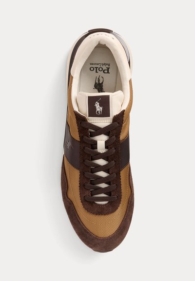 Polo Ralph Lauren TRAIN 89 SUEDE-PANELED SNEAKER UNISEX - Sapatilhas - brown multi