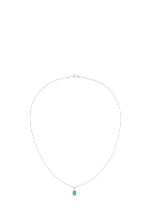 EMERALD AND DIAMOND - Collar - white gold-coloured