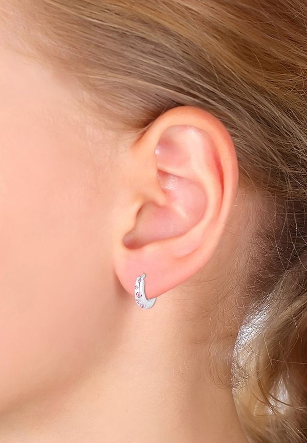 SPARKLING HOOPS - Ohrringe - silberfarben
