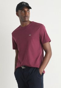 GANT SHIELD - T-shirt basic - wine red
