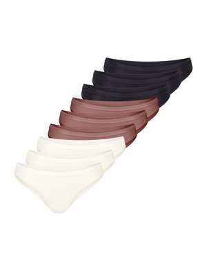 9 PACK - Slip - schwarz   braun   weiß