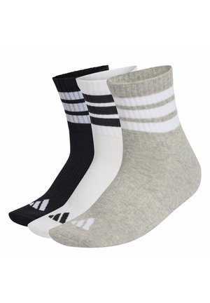 3S ESS C MID 3PACK - Športové ponožky - medium grey heather/white/black
