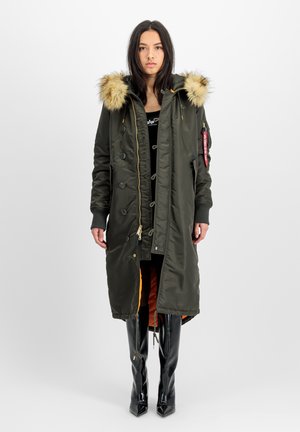 LONG FISHTAIL  - Parka - black olive