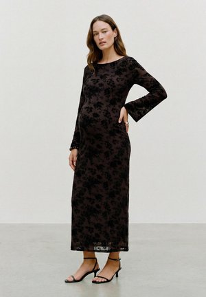 Vero Moda, DRESS VMMFLORA MATERNITY DRESS - Maxi-jurk - chocolate torte