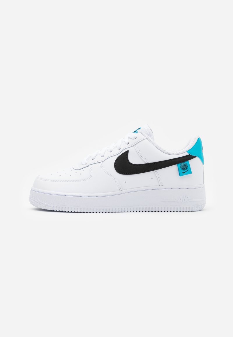 Nike Sportswear Air Force 1 07 Unisex Sneaker Low White Black Blue Fury Weiss Zalando De