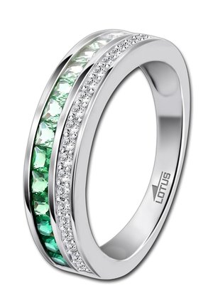 Lotus Silver Ring - silberfarben grün