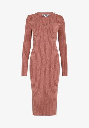 Desires DEAMABEL V-NECK DRESS - Robe fourreau - pink