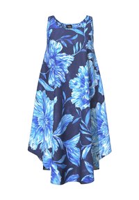 Ulla Popken FLORAL PRINT A-LINE  - Denní šaty - indigo