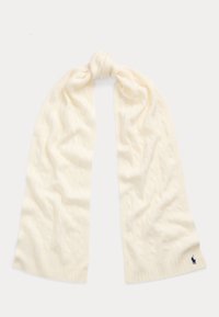 CABLE-KNIT WOOL-CASHMERE SCARF - Sál - cream