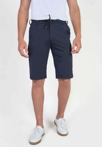 Marine cargoshorts gemaakt van een katoenmix, met twee zijzakken, een koord in de taille en een rechte snit.