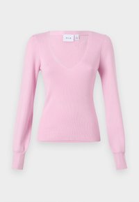 VINISSI V-NECK - Svetrík - winsome orchid