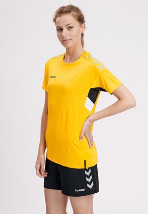 Hummel TECH MOVE - T-shirt con stampa - yellow