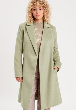 LANGER GERADER MIT GÜRTEL - Classic coat - vert kaki