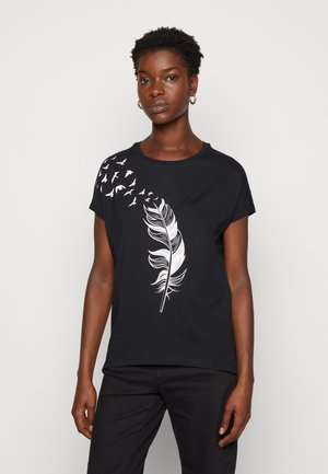 MANDALA PRINTED TEE - Triko s potiskem - black