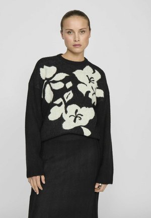 RUNDHALS - Jumper - black