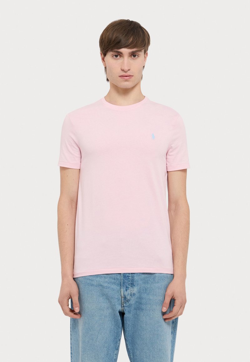 Polo Ralph Lauren CUSTOM SLIM FIT JERSEY CREWNECK T-SHIRT - Jednoduché tričko - hint of pink