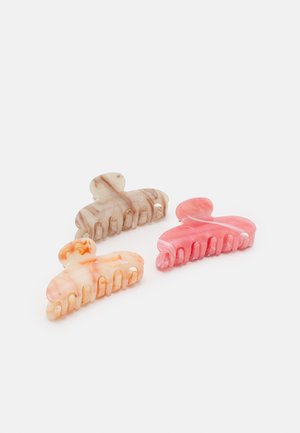 PCVINI HAIRSHARK 3 PACK - Hair styling accessory - apricot cream/prism pink