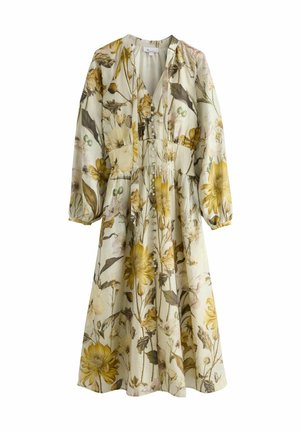 Next REGULAR FIT - PREMIUM TIE NECK WAISTED - Maxi dress - pastel green floral