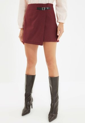Wrap skirt - burgundy