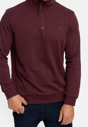 Sweatshirt - mottled bordeaux