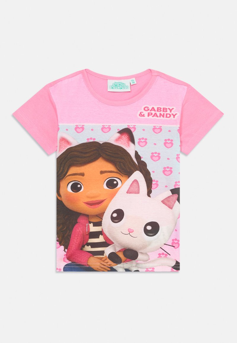 Disney T-shirt print donkerroze