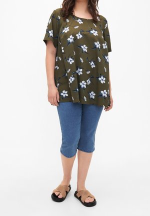 Jeansshort - light-blue denim