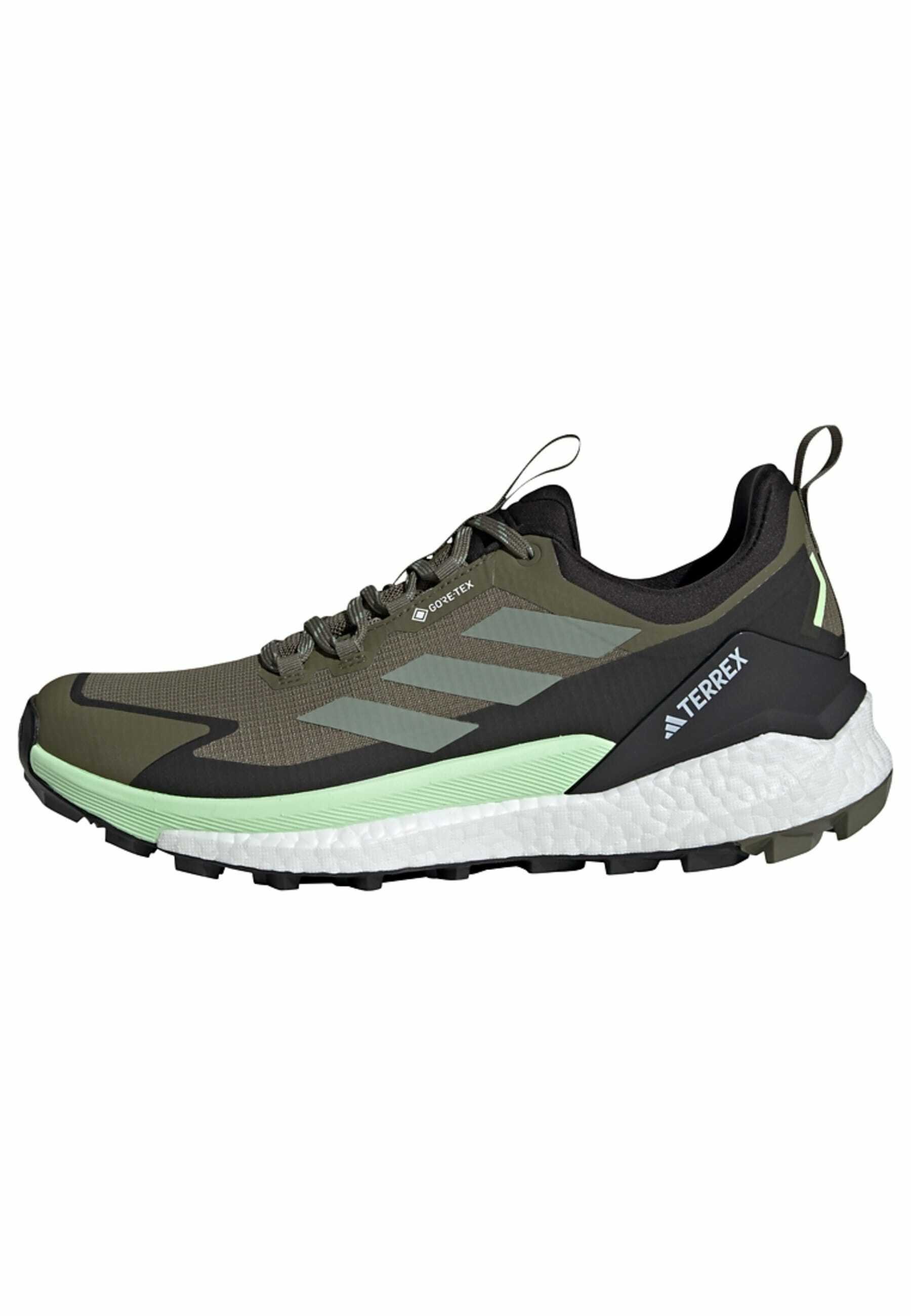 adidas Terrex FREE GTX - Hiking shoes - olive strata/silver  display picture 1