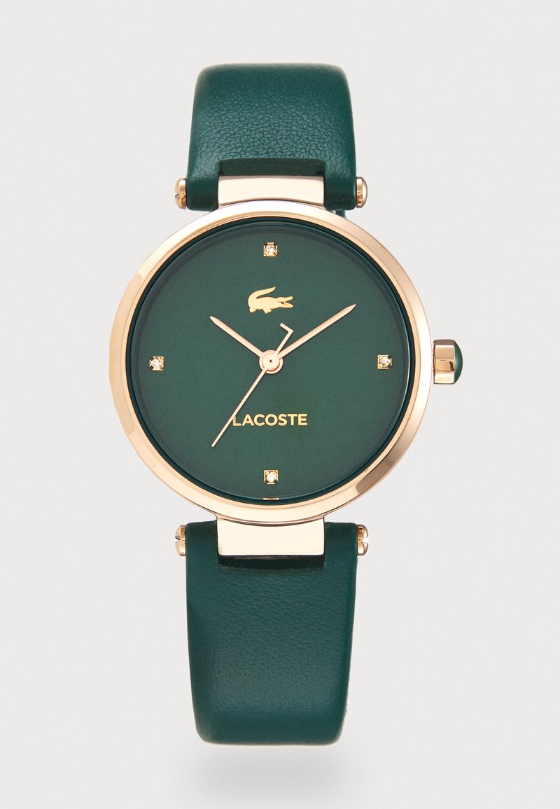Lacoste ORBA - Käekell - green/rosé gold-coloured