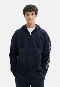 TOM TAILOR DENIM Zip-up sweatshirt - sky captain blue