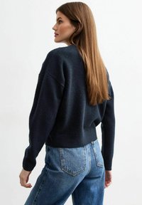 New Look SOFT CREW NECK - Cardigan - navy