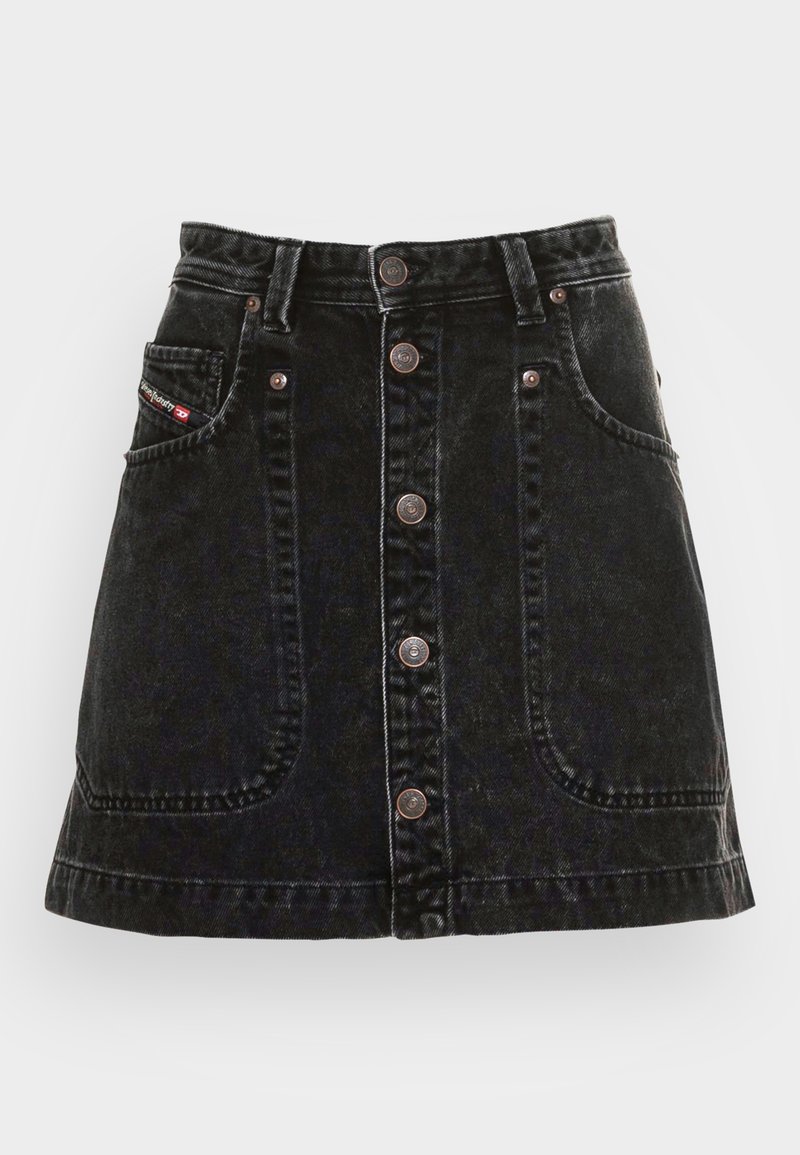 Diesel Jeansrok zwart denim/blackdenim