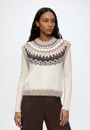 Vero Moda, VMASPEN - Жилетка - birch/silver mink/chocolate torte