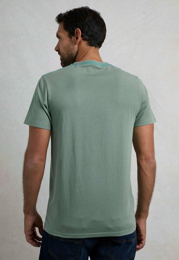 COASTING FRONT GRAPHIC - Print T-shirt - dusty teal