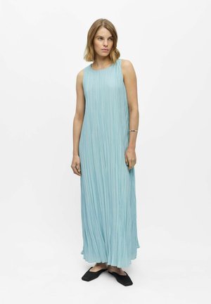 Object OBJMABEL BREA S/L O-NECK LONG DRESS 145 - Robe longue - winter sky