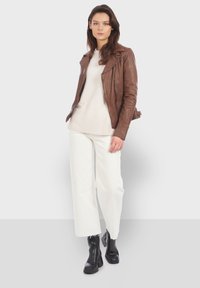 Oakwood VIDEO - Veste en cuir - light brown