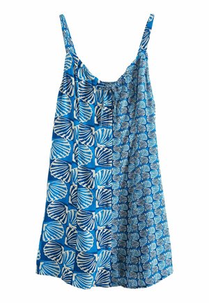 TIE FRONT  - Vardagsklänning - blue white