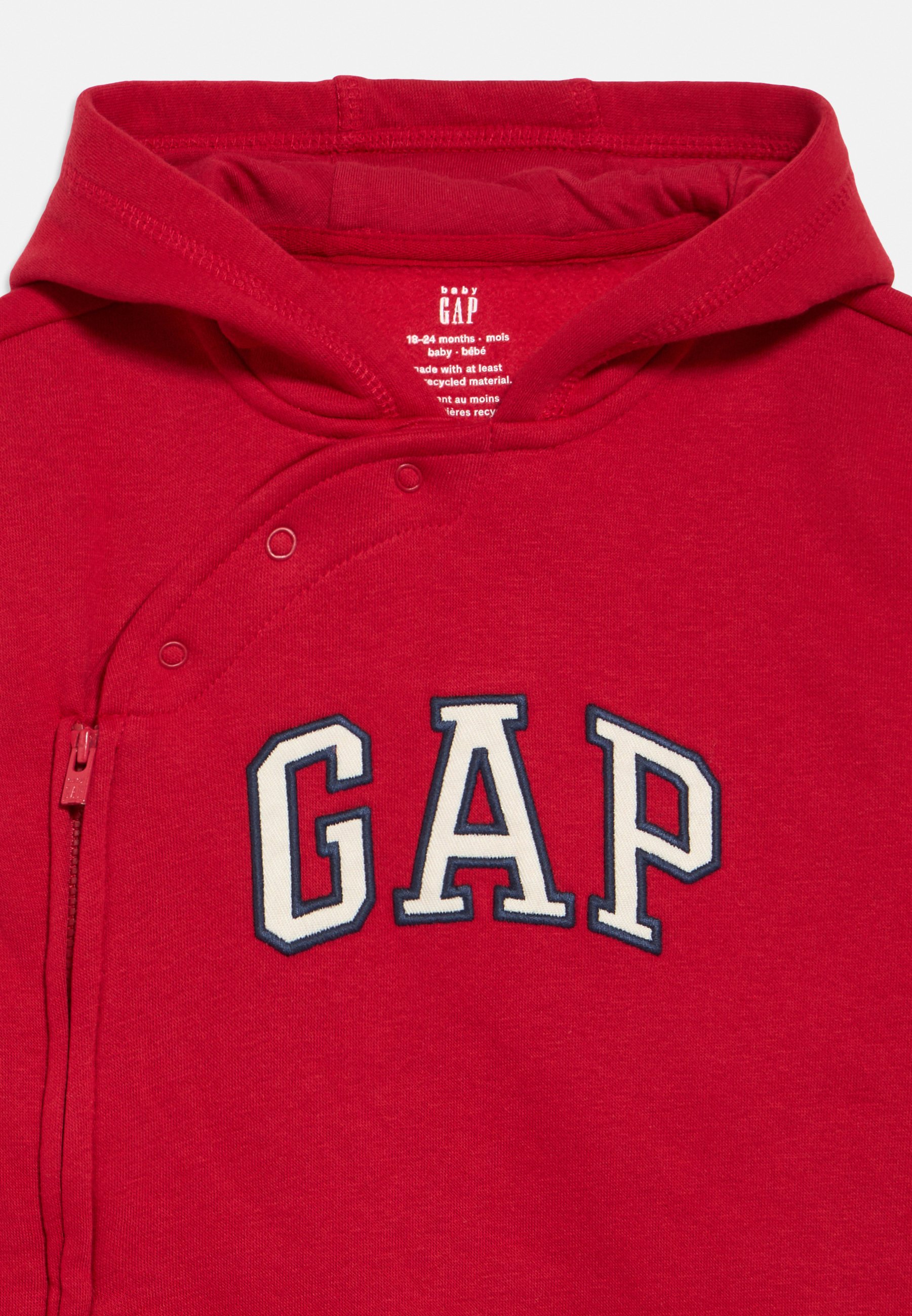 GAP BABY ARCH LOGO HOODIE ONE-PIECE - Mono - modern red/rojo