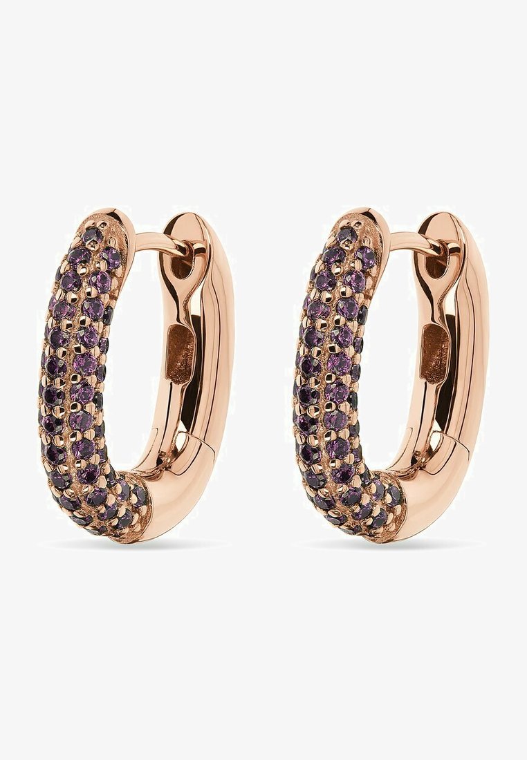 JETTE ZIRKONIA - Ohrringe - rose gold-coloured