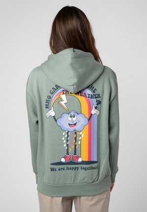 MIT BACK - Sweater met rits - middle green