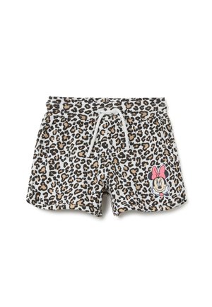 OVS REGULAR FIT WITH PRINT - Shorts - black white beige