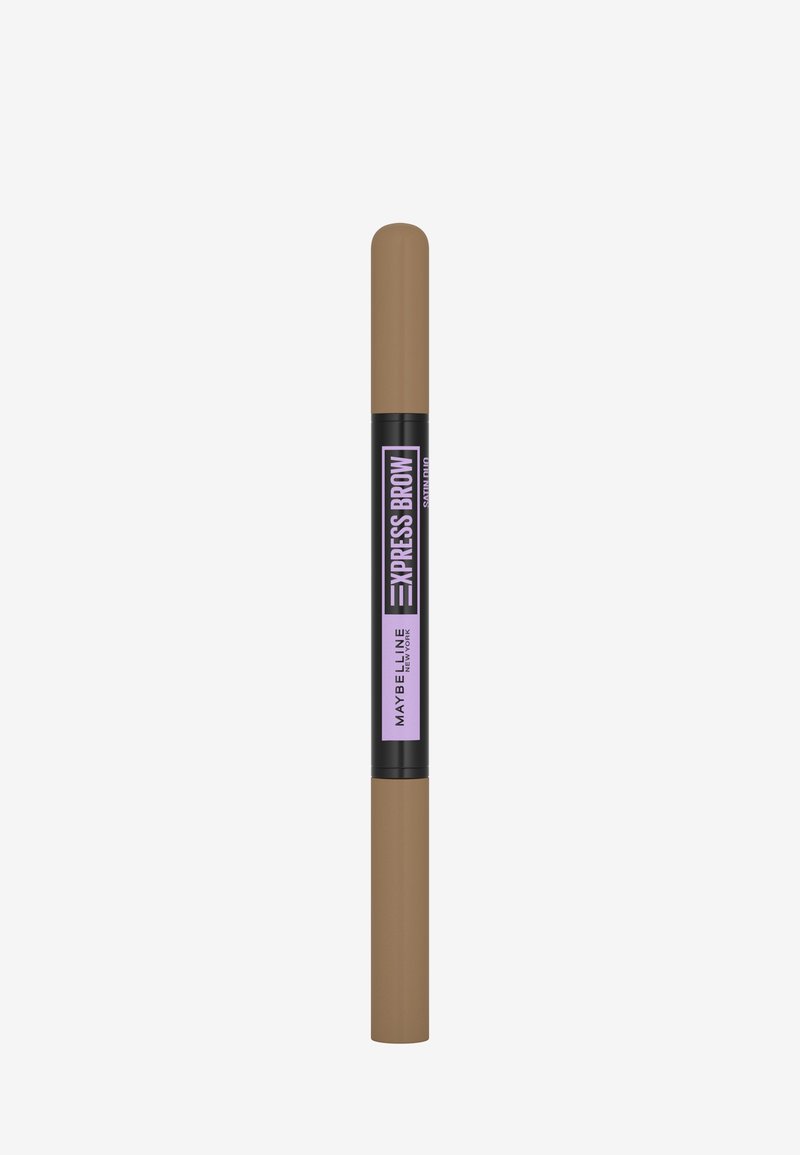 Maybelline New York - EXPRESS BROW SATIN DUO - Ögonbrynspenna - 1 dark blonde, Förstora