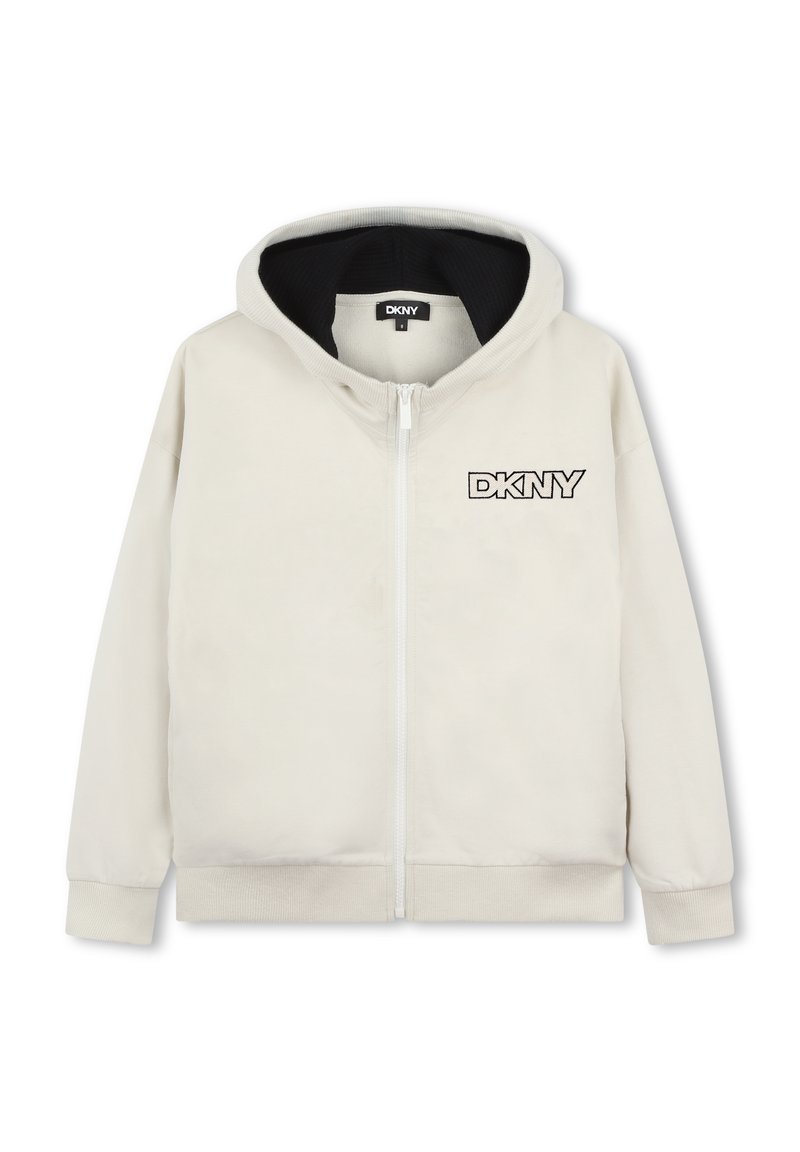 DKNY Sweater met rits beige DKNY Sweater met rits beige