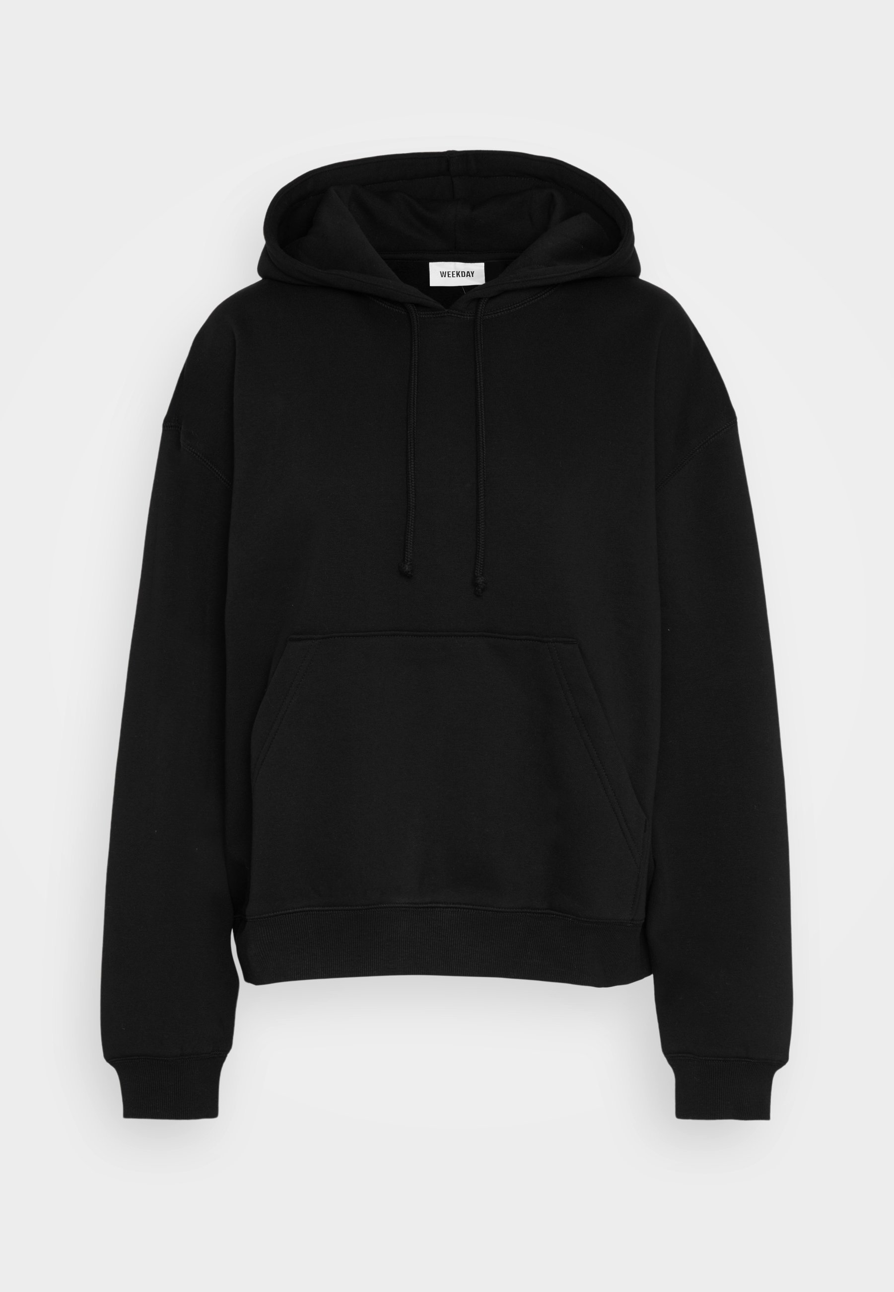 Weekday ESSENCE STANDARD HOODIE - Sweatshirt - black - Zalando.co.uk