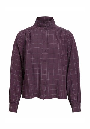 Object, SHIRT GATHERED HIGH COLLAR - Chemisier - berry