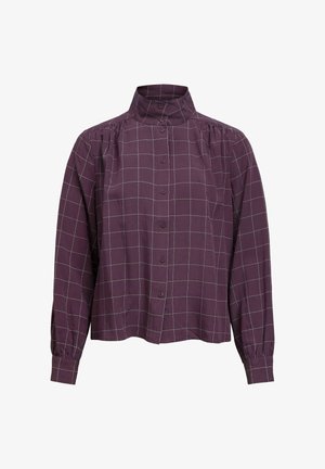 Object, SHIRT GATHERED HIGH COLLAR - Chemisier - berry