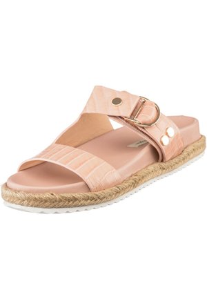 BUCKLE STRAP - Clogs - apricot